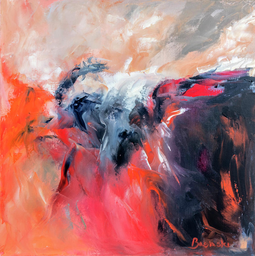Abstract Painting - Tango by Nancy Basinski