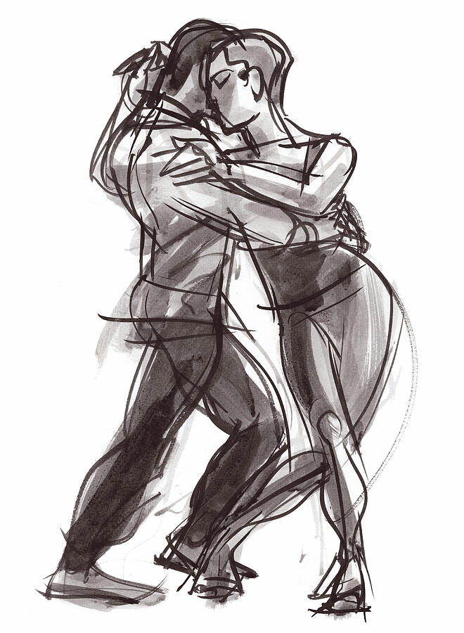 Tango Study 19 Painting by Judith Kunzle Tango Study 19 Painting by Judith Kunzle