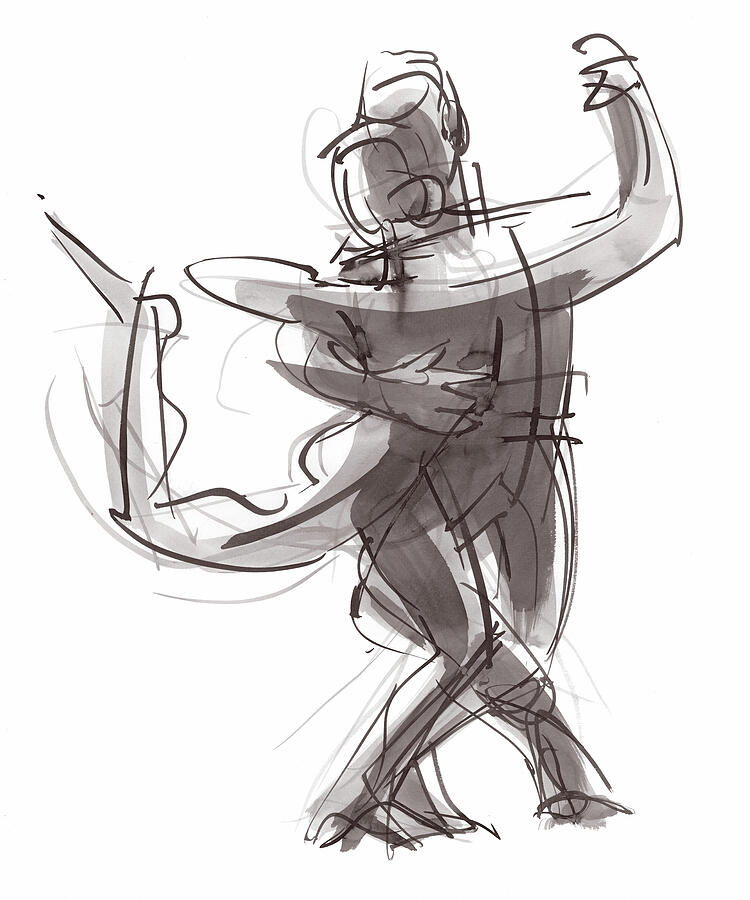 Tango Study 25 Painting by Judith Kunzle