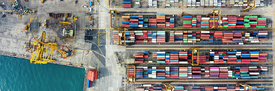 Tanjong Pagar Docks singapore from above aerial Photograph by Sonny Ryse