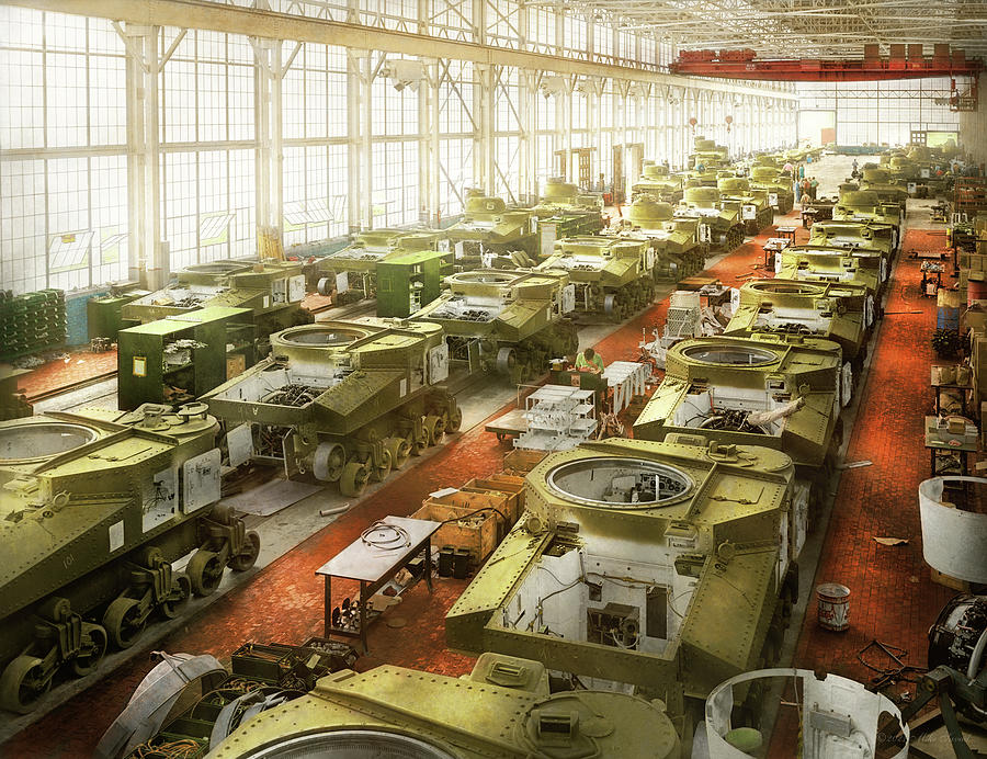 Tank - Factory - Tanks for the memories 1941 Photograph by Mike Savad