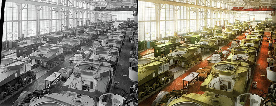 Tank - Factory - Tanks for the memories 1941 - Side by Side Photograph by Mike Savad