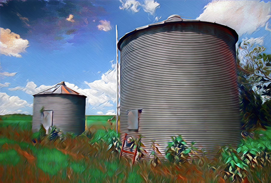 Tank Farm ap Painting by Dan Carmichael