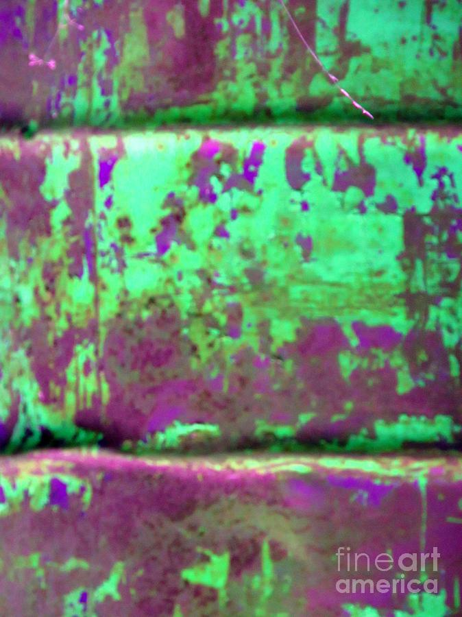 Tank, Green, Purple, abstract, Realism  Digital Art by Scott S Baker
