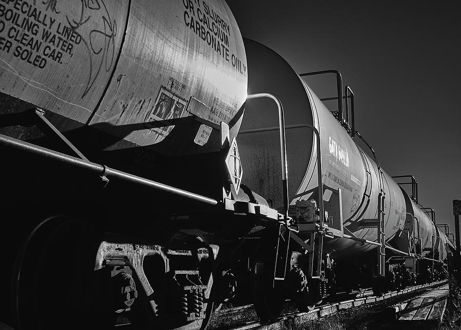 Train Photograph - Tanker Cars by Bob Orsillo