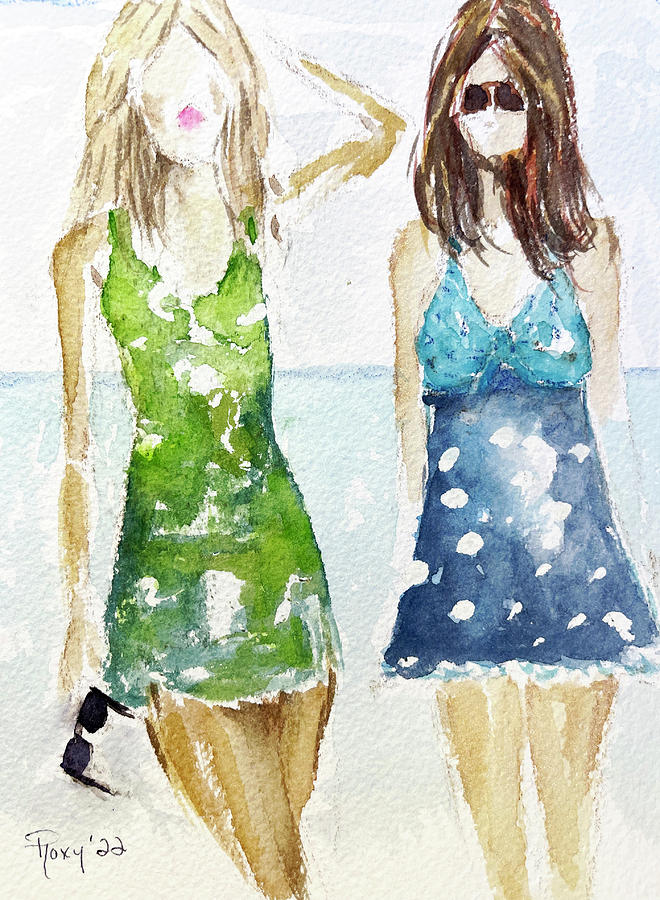 Tankini Toff Painting by Roxy Rich