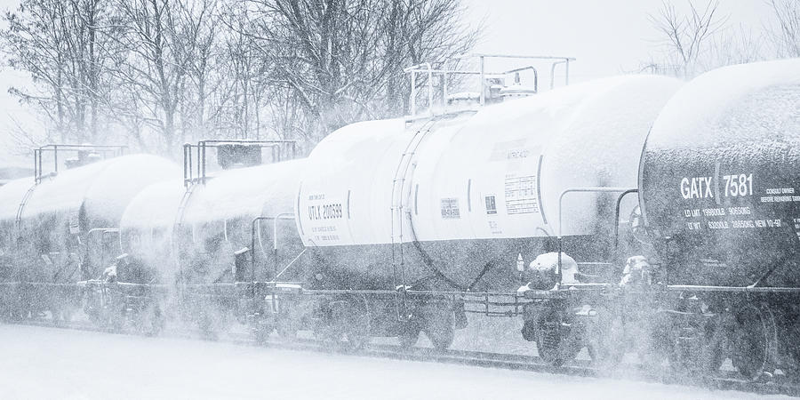 Tanks in the Snow Photograph by Greg Booher