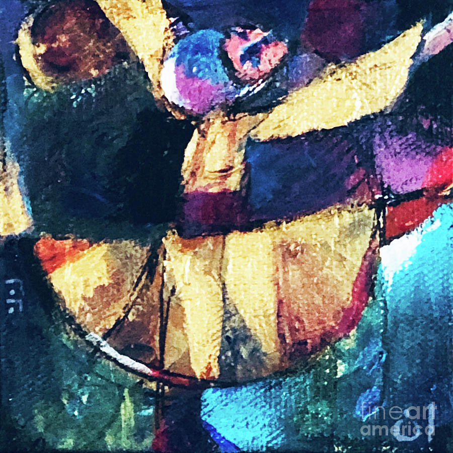 Tannoura 2 miniature Painting by Elhamy Naguib Tannoura 2 miniature Painting by Elhamy Naguib