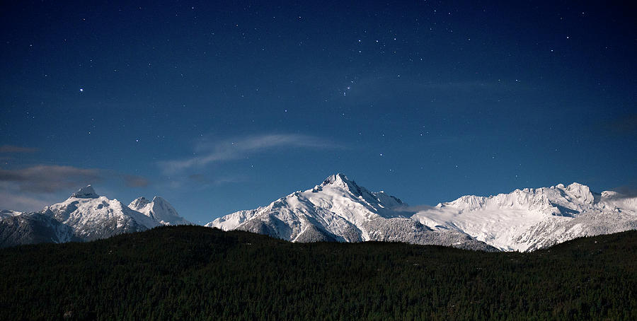 Tantulas Mountain Range Stars Photograph by Sonny Ryse