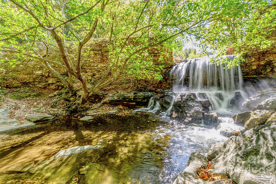 Tanyard Creek Waterfall To The Side Photograph by Jennifer White