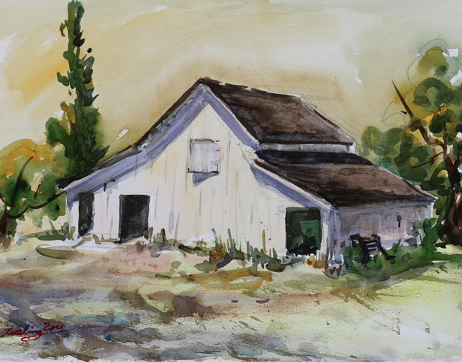 Tao House Danville California Painting by Xueling Zou