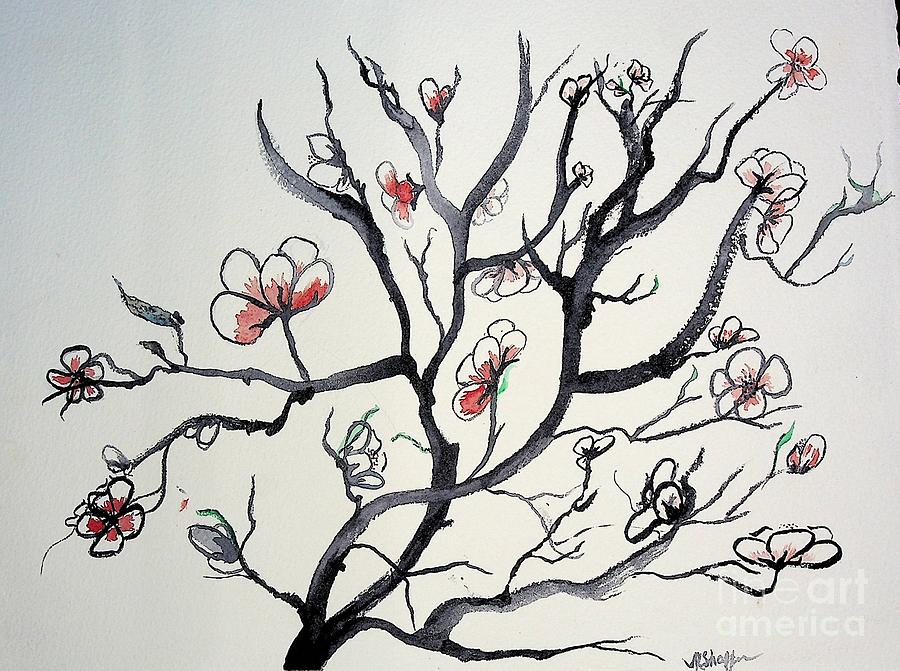 Tao Tree 2 Painting by Valerie Shaffer