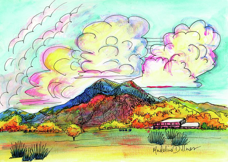 Taos Mountain Painting by Madeline Dillner