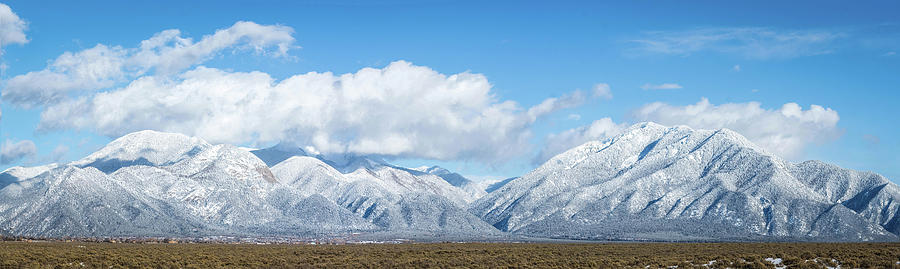 Taos Mountain Panorama Photograph by Rebecca Herranen