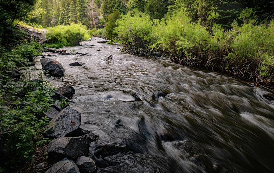 Taos Running Stream Photograph by Linda Unger
