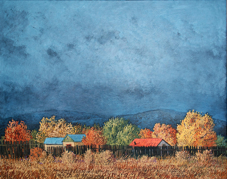 Rain Clouds Digital Art - Taos Summer Storm by Donna Clair Rain Clouds Digital Art - Taos Summer Storm by Donna Clair
