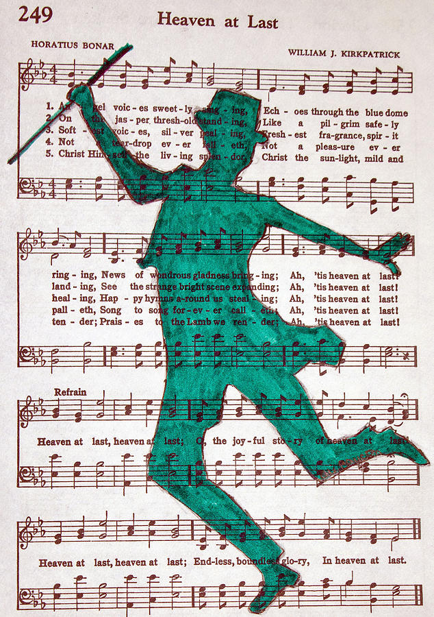 Tap Dancer on Sheet Music Painting by Ali Baucom