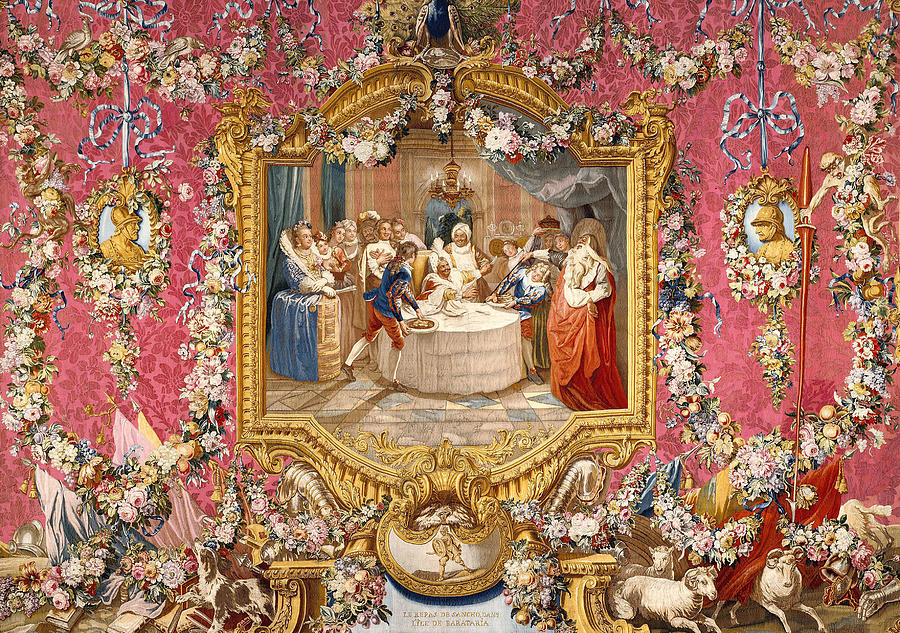 Tapestry Sancho s Feast on the Isle of Barataria from The Story of Don