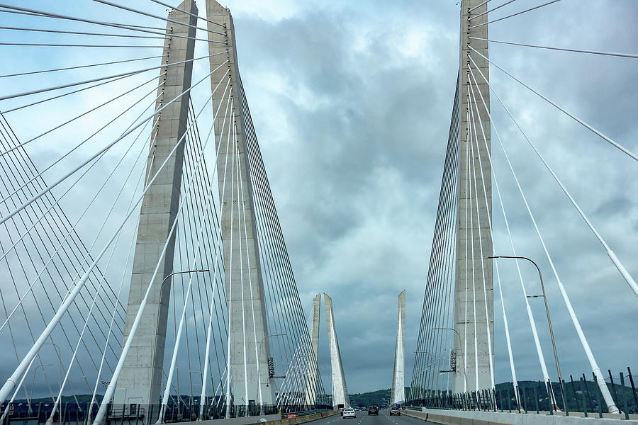 Tappan Zee bridge on Hudson river Photograph by Alex Grichenko - Fine ...