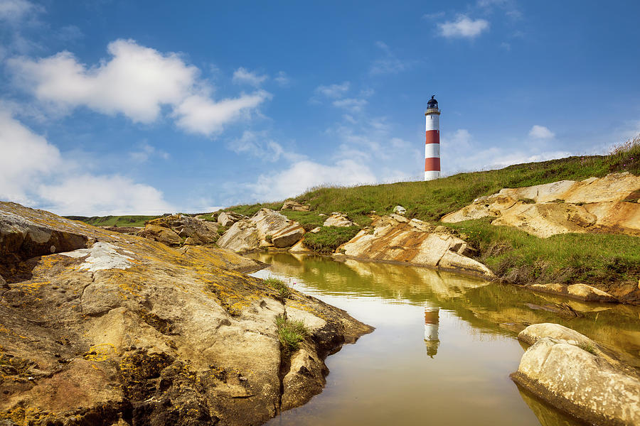 Tarbat Ness Lighthouse Reflection Photograph by Ian Good