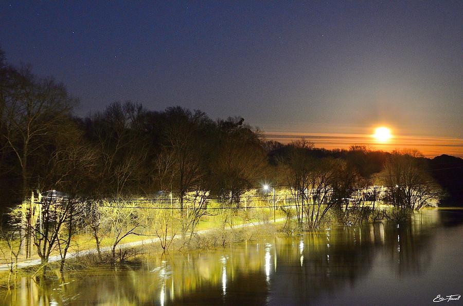 Tarboro Waterfront by Moonlight Photograph by Eric Towell