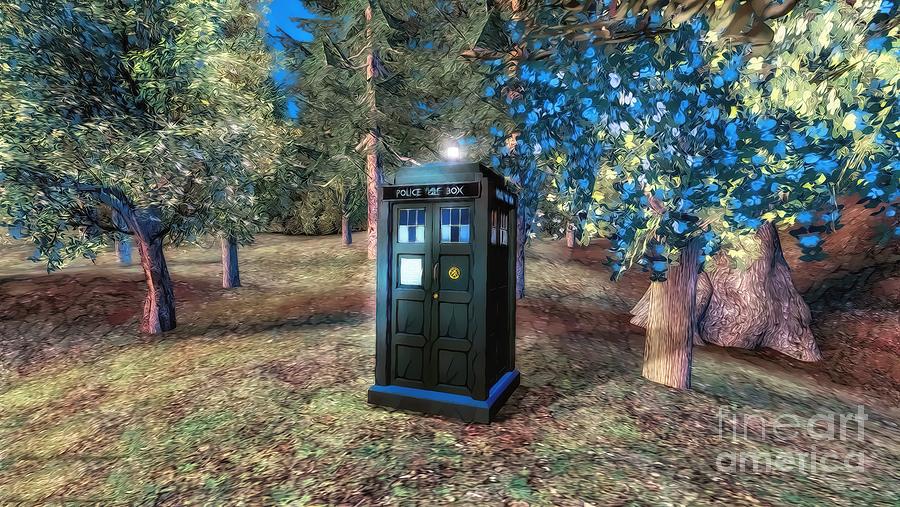 Tardis At The Forests Of Ghann Digital Art