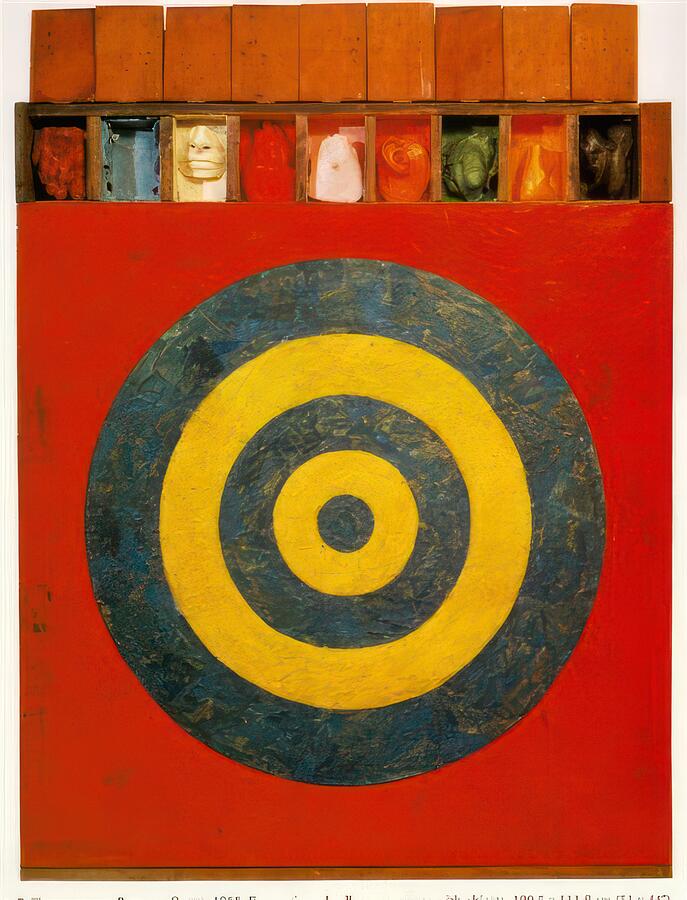 Target With Plaster Casts 1955 Painting by Jasper Johns Fine Art America