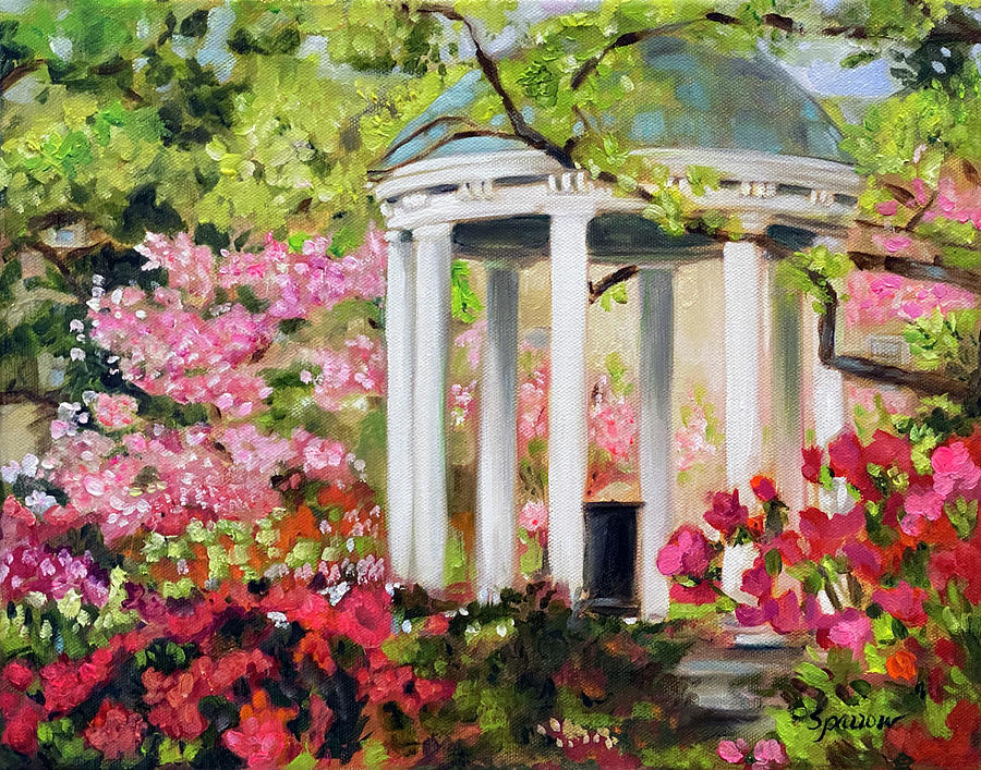 Tarheel Blooms Painting by Mary Sparrow