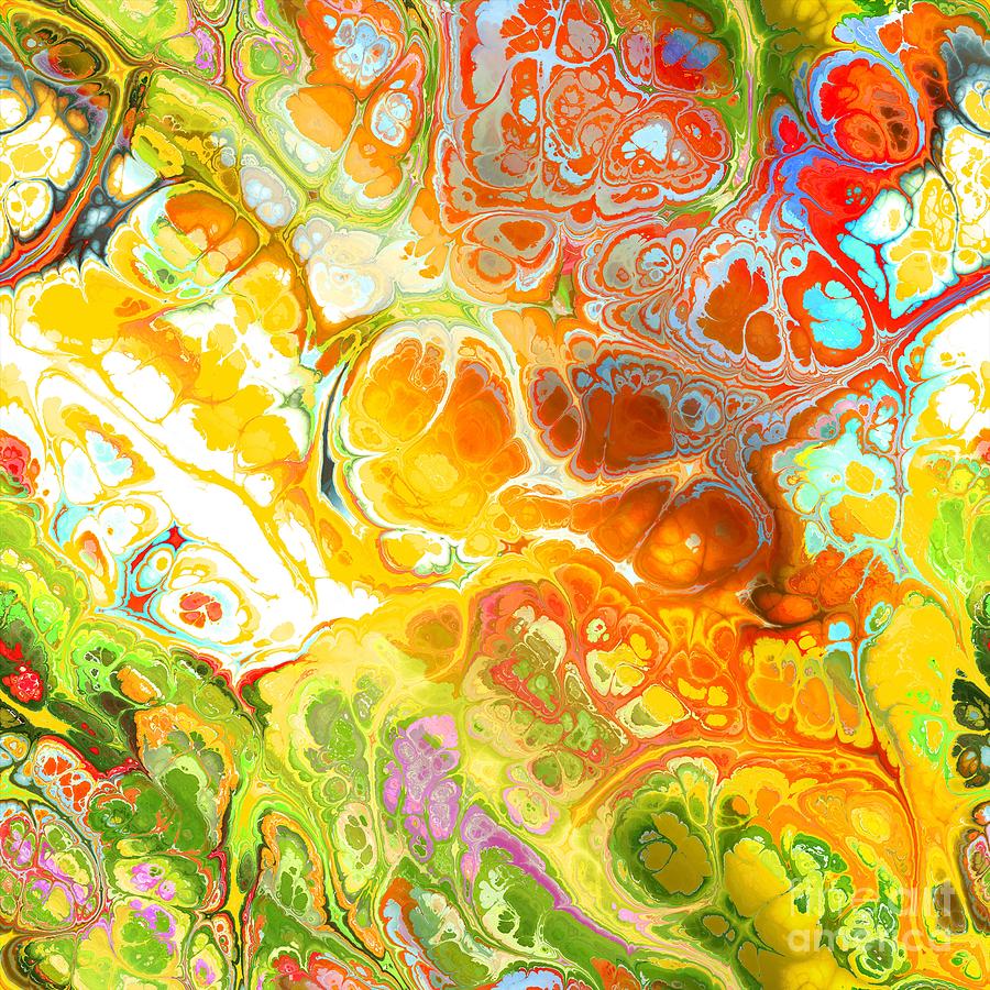 Tariman - Funky Artistic Colorful Abstract Marble Fluid Digital Art Digital Art by Sambel Pedes