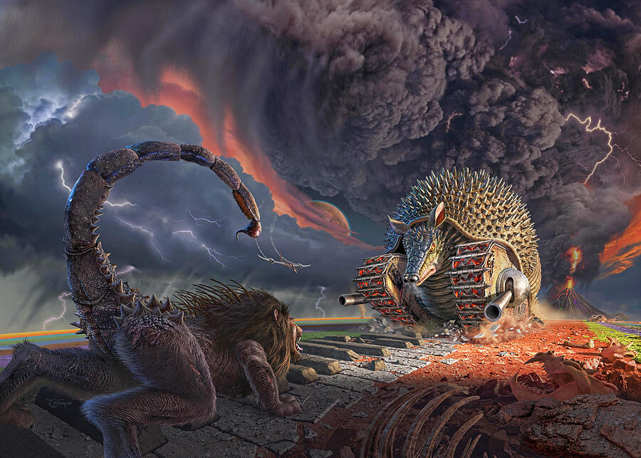 Fantasy Digital Art - Tarkus Legacy 1-Battlefield by Jerry LoFaro Fantasy Digital Art - Tarkus Legacy 1-Battlefield by Jerry LoFaro