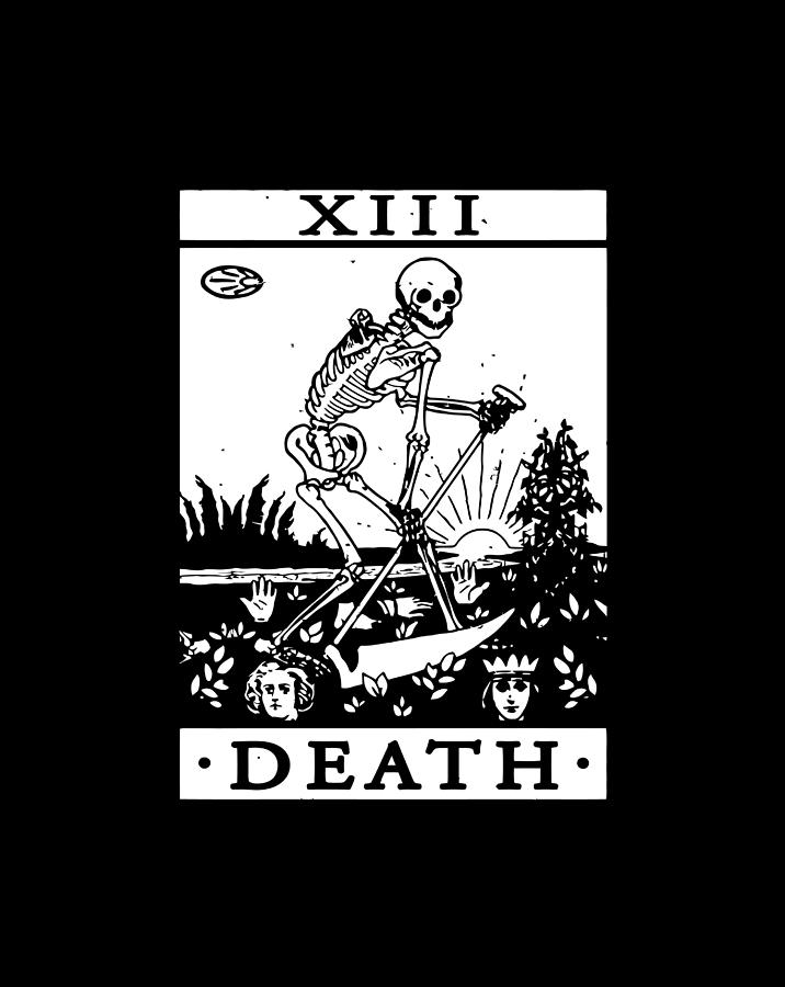 Tarot Card Gothic Halloween Occult Tarot Death Card Digital Art by ...