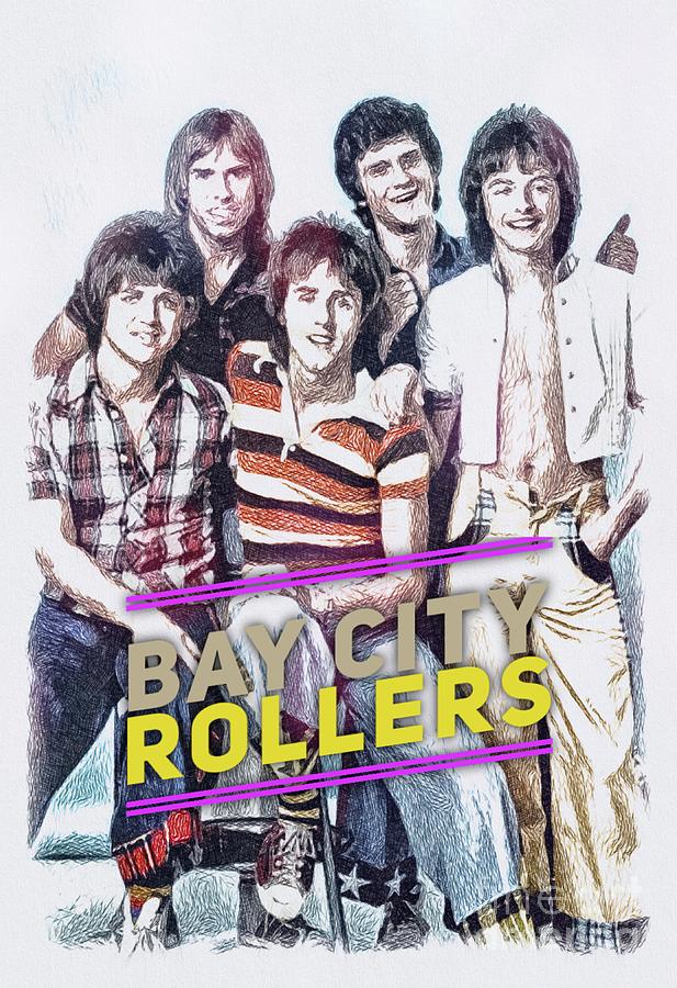 Tartan Army - Bay City Rollers Painting by Esoterica Art Agency