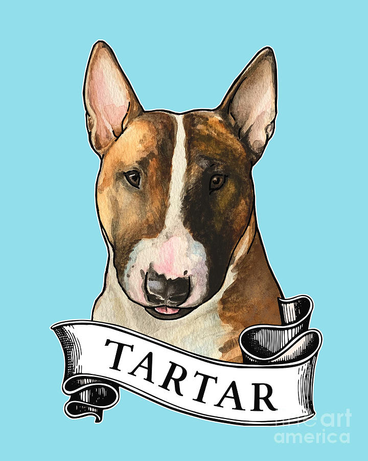 Tartar Bull Terrier Painting by Jindra Noewi