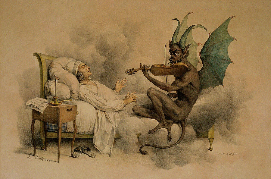 Tartinis Dream by Louis-Leopold Boilly Painting by Mango Art Tartinis Dream by Louis-Leopold Boilly Painting by Mango Art