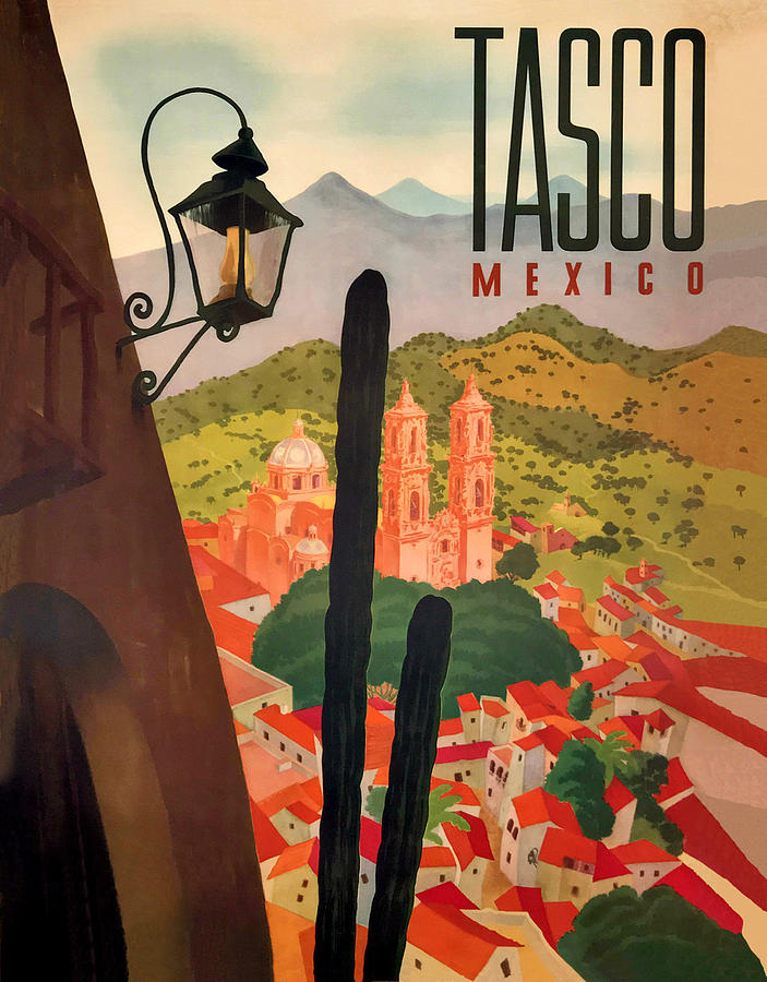 Tasco, Mexico Digital Art by Long Shot