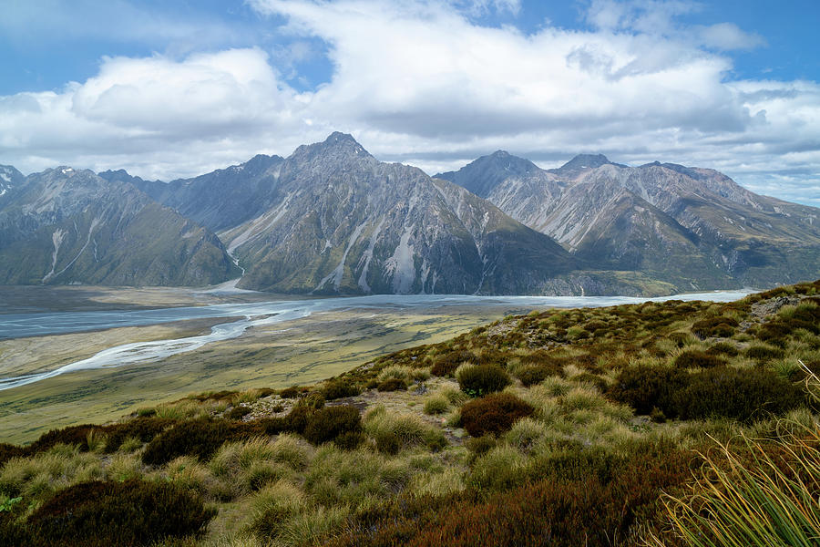 Tasman River Valley 1 - New Zealand Photograph by Tom Napper