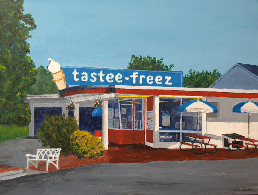 Ice Cream Painting - Tastee Freez by Peter Keitel