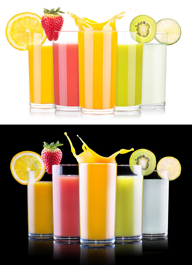 Tasty Summer Fruit Drinks In Glass With Splash Photograph by Boule13