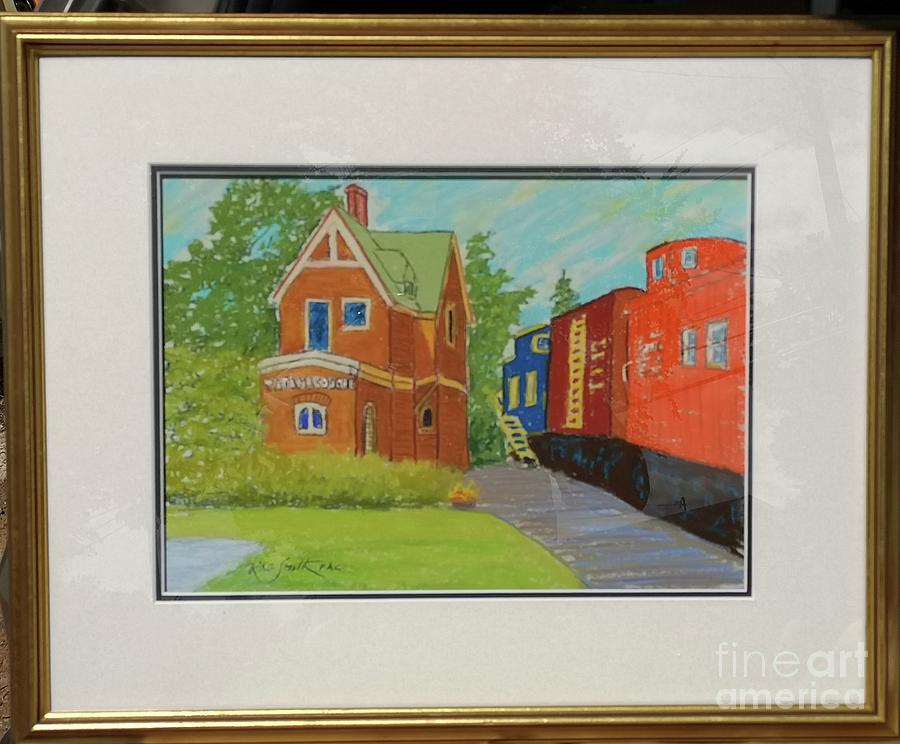Tatamagouche Train Station  Pastel by Rae  Smith PAC