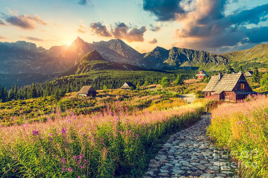 Tatra mountains with valley landscape in Poland Photograph by Michal ...