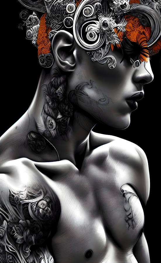 Tattooed  Digital Art by Homoerotic Art