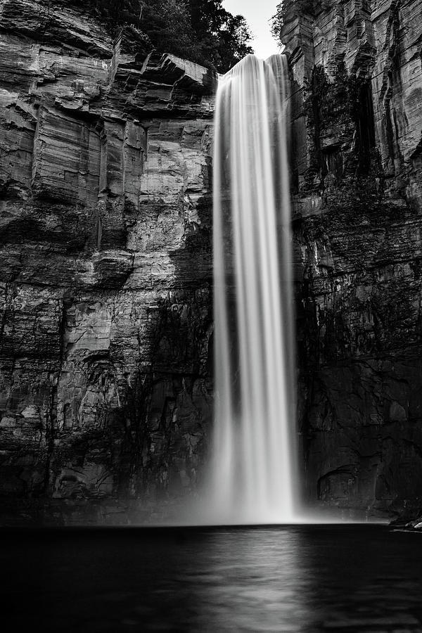 Taughannock Falls 1 bw Photograph by Dimitry Papkov