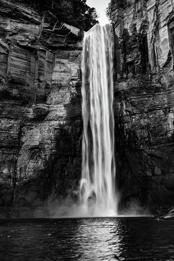 Taughannock Falls 2 bw Photograph by Dimitry Papkov