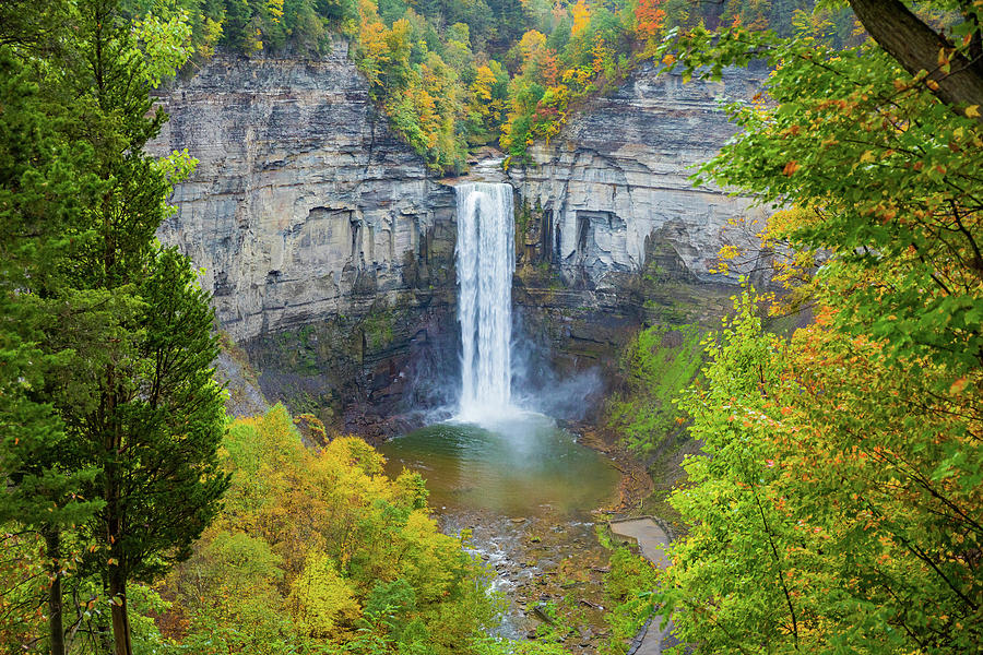 Taughannock Falls Heart Photograph by Dan Sproul