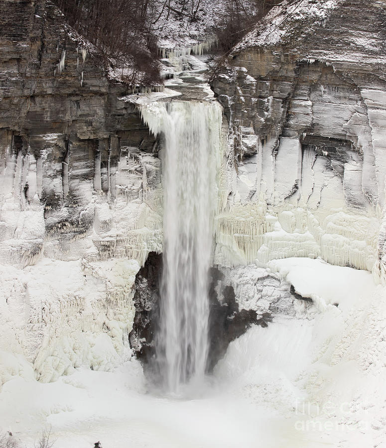 Taughannock Falls in Winter Photograph by Jeannette Hunt