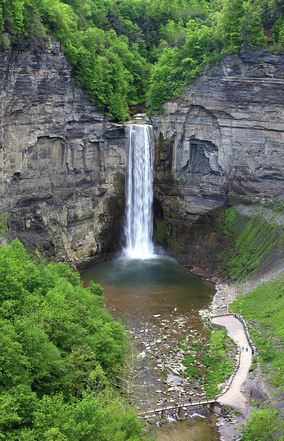 Taughannock Falls - Ithaca, N. Y. Photograph by Allen Beatty