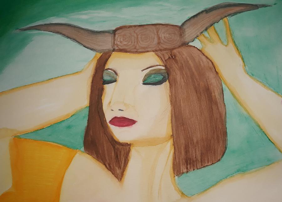 Taurus Goddess  Painting by Vale Anoai