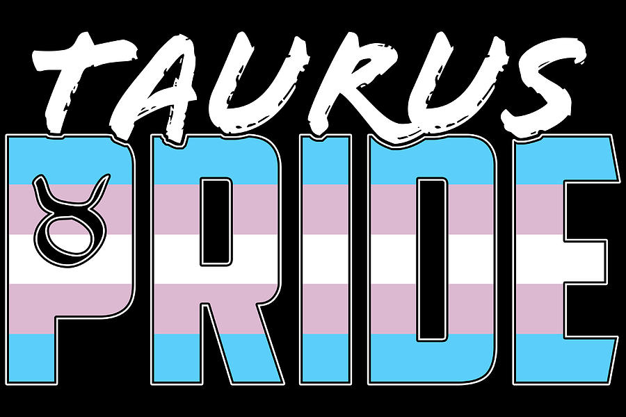 Taurus Transgender Pride Flag Zodiac Sign Digital Art By Patrick Hiller