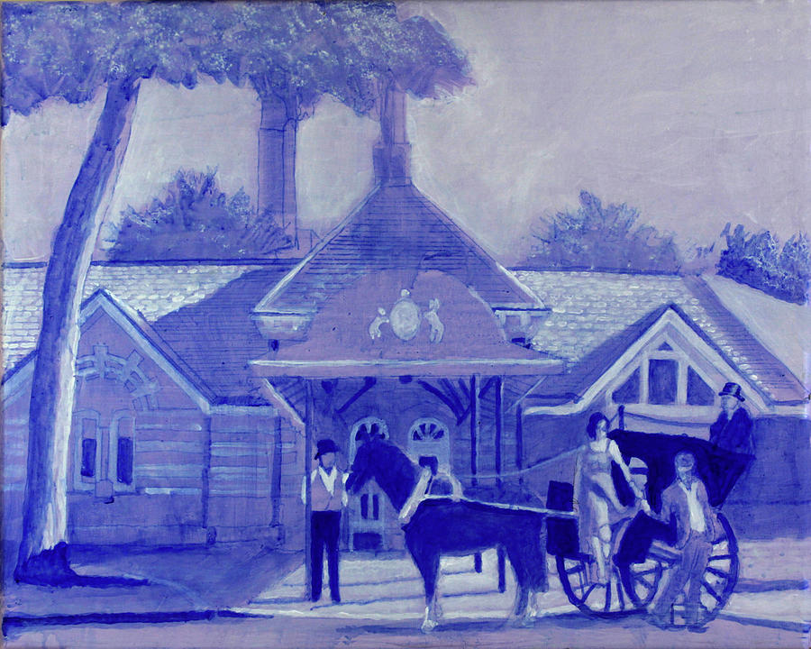 Tavern on the Green drawing Painting by David Zimmerman