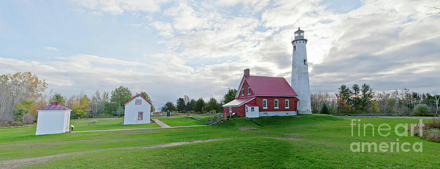 Tawas Lighthouse Panoramic Photograph by Rich S